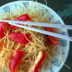 Asian Sesame Noodle Salad With Peanut Dressing (Vegetarian)