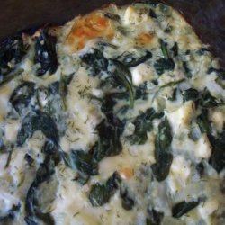 Baked Spinach With Three Cheeses