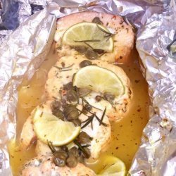 Salmon With Lemon Capers and Rosemary