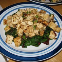 Tibetan Greens With Tofu (Tse Tofu)