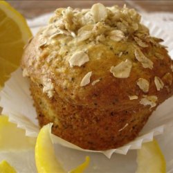 Lemon Oatmeal Poppy Seed Muffins