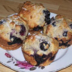 Fat-Free, Sugar-Free & Cholesterol-Free Blueberry Muffins!