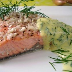 Salmon With Mustard Sauce.