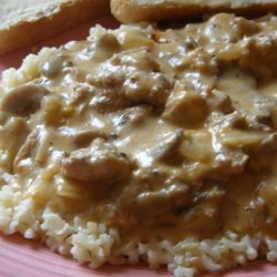 Simple Ground Chicken Stroganoff