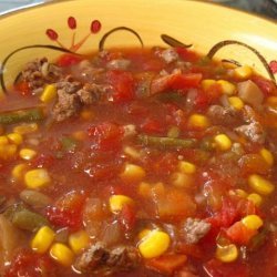 Hamburger Vegetable Soup - Crock Pot