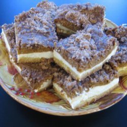 Streusel Pumpkin Cheesecake Bars