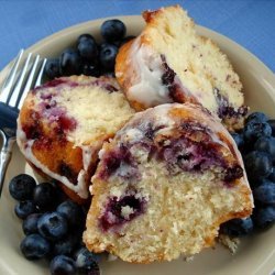 Blueberry Coffee Cake With Vanilla Glaze