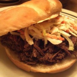 Crock Pot Shredded Venison Sandwiches