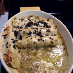 Chicken Chile Verde Enchiladas