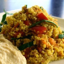 Curried Tuna, Carrot & Hommus Couscous