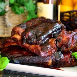 Crock Pot Barbecued BBQ Ribs