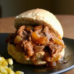 Crock Pot Shredded Beef Sandwiches