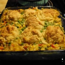 Turkey Pot Pie With Biscuits