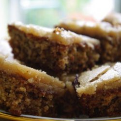 Banana Oatmeal Cake with Caramel Fudge Frosting