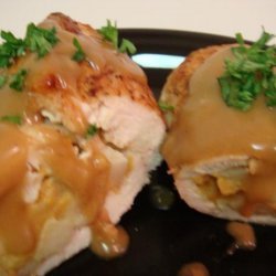 Chicken Breasts Stuffed With Apples & Cheddar