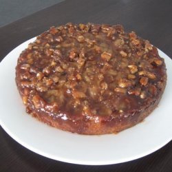 Walnut-Banana Upside-Down Cake