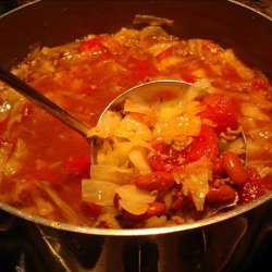 Country Bean, Beef and Cabbage Soup