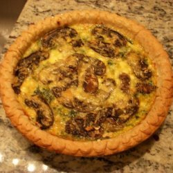 Spinach Mushroom Cheesy Quiche