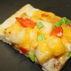 Three Cheese Rosemary Potato Pizza