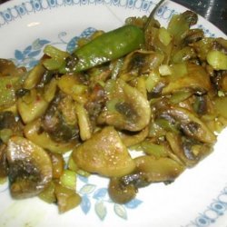 Spicy Mushrooms With Ginger and Chilies