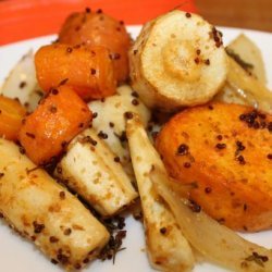 Roasted Root Vegetables With Mustard