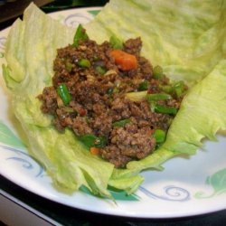 Chinese Spicy Beef Lettuce Wraps