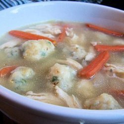 Low Calorie yet   Delicious Chicken and Baby Dumplings