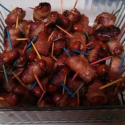 Bacon-Wrapped Brown Sugar Smokies