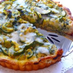 Zucchini Tart With Gruyere Cheese and Herbs