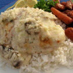 Lemon Pepper-Tarragon Chicken With Sour Cream, Mushroom and Wine