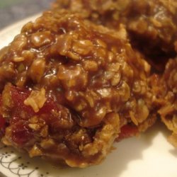 No Bake Chocolate Cover Cherry Oatmeal Cookies