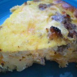 Apple Sausage Quiche