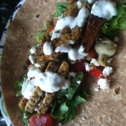 Tempeh Gyros and Tzatziki