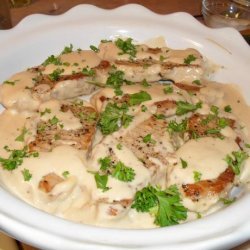 Braised Pork Chops in Sour Cream Sauce