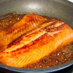 Salmon With Bourbon and Brown Sugar Glaze