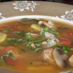 Simple Thai-style Lemongrass Shrimp Soup