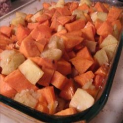 Carameled Apple Sweet Potatoes