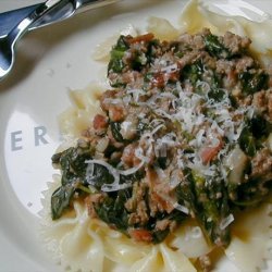 Fresh Spinach With Ground Beef