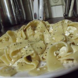 Egg Noodles With Brown Butter and Feta