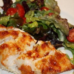 Parmesan-Crusted Chicken With Arugula Salad