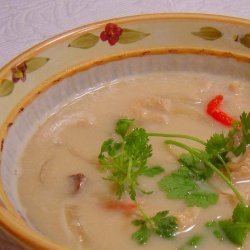 Spicy Chicken Soup With Hints of Lemongrass and Coconut Milk